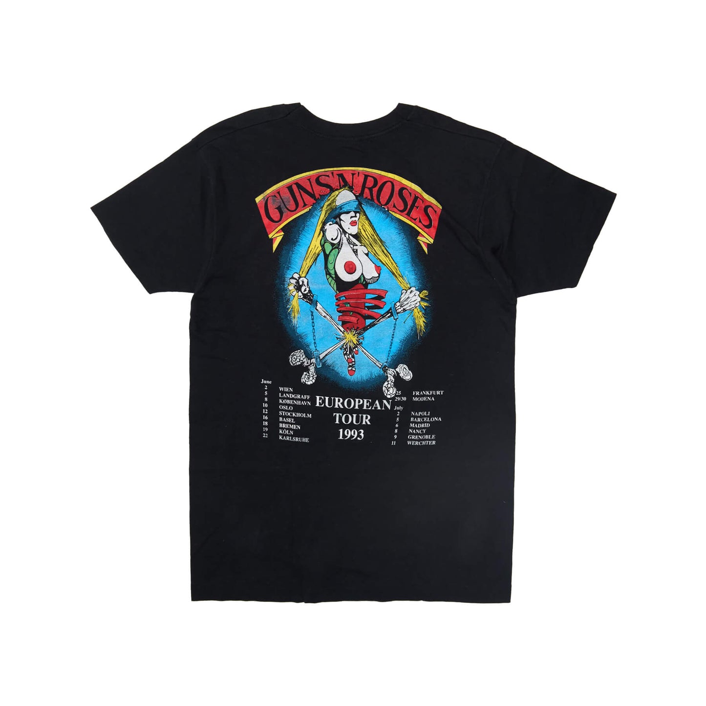 GUNS N'ROSES EUROPEAN TOUR 1993 Tシャツ