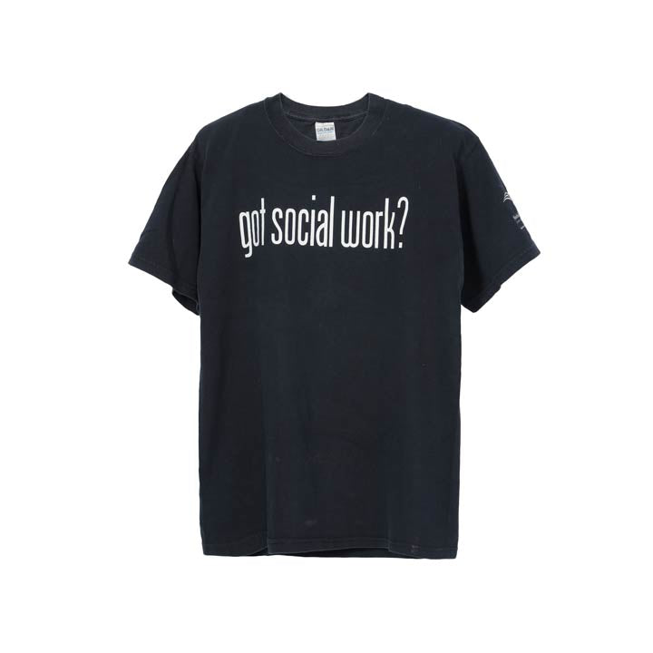 【Vintage】「got social work?」Tシャツ