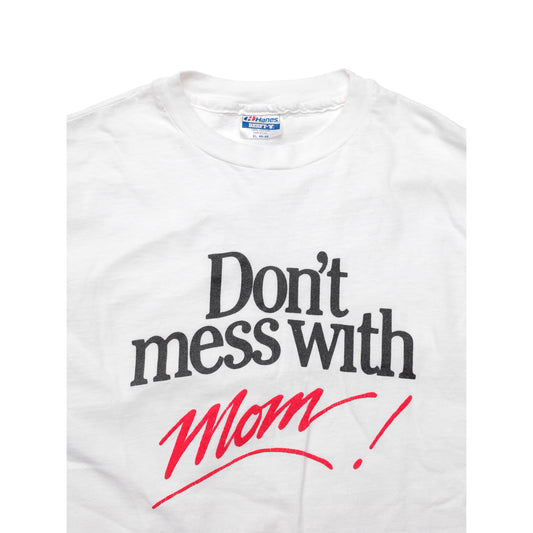 【ヴィンテージ】80s 「Don't mess with Mom!」Tシャツ