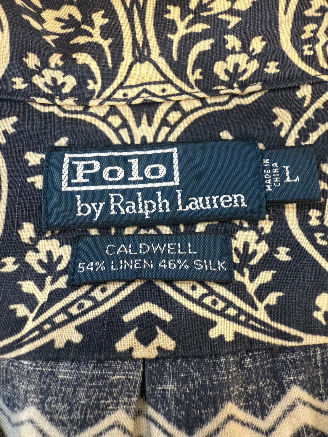 90s Polo Ralph Lauren Open Color Short Sleeve Shirt CALDWELL PAISLEY PERSIA