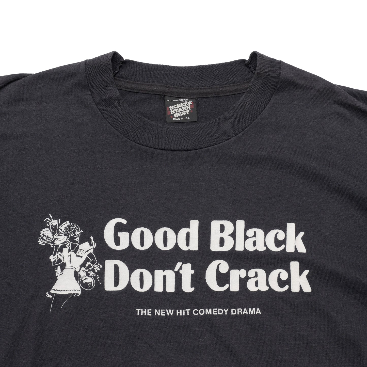【Vintage】90s 「Good Black Don't Crack」Tシャツ